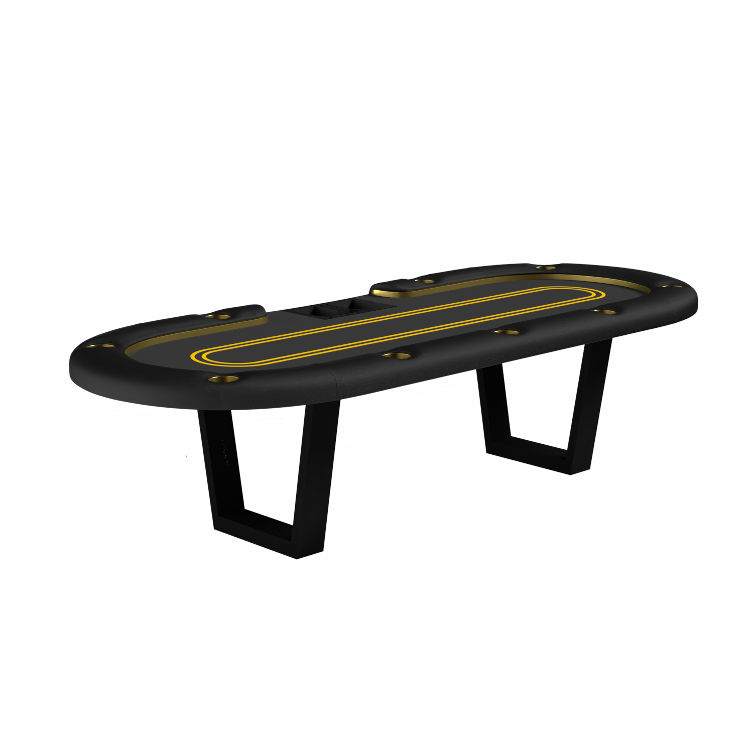 Casino style Manetho Texas Holdem Oval Poker Table