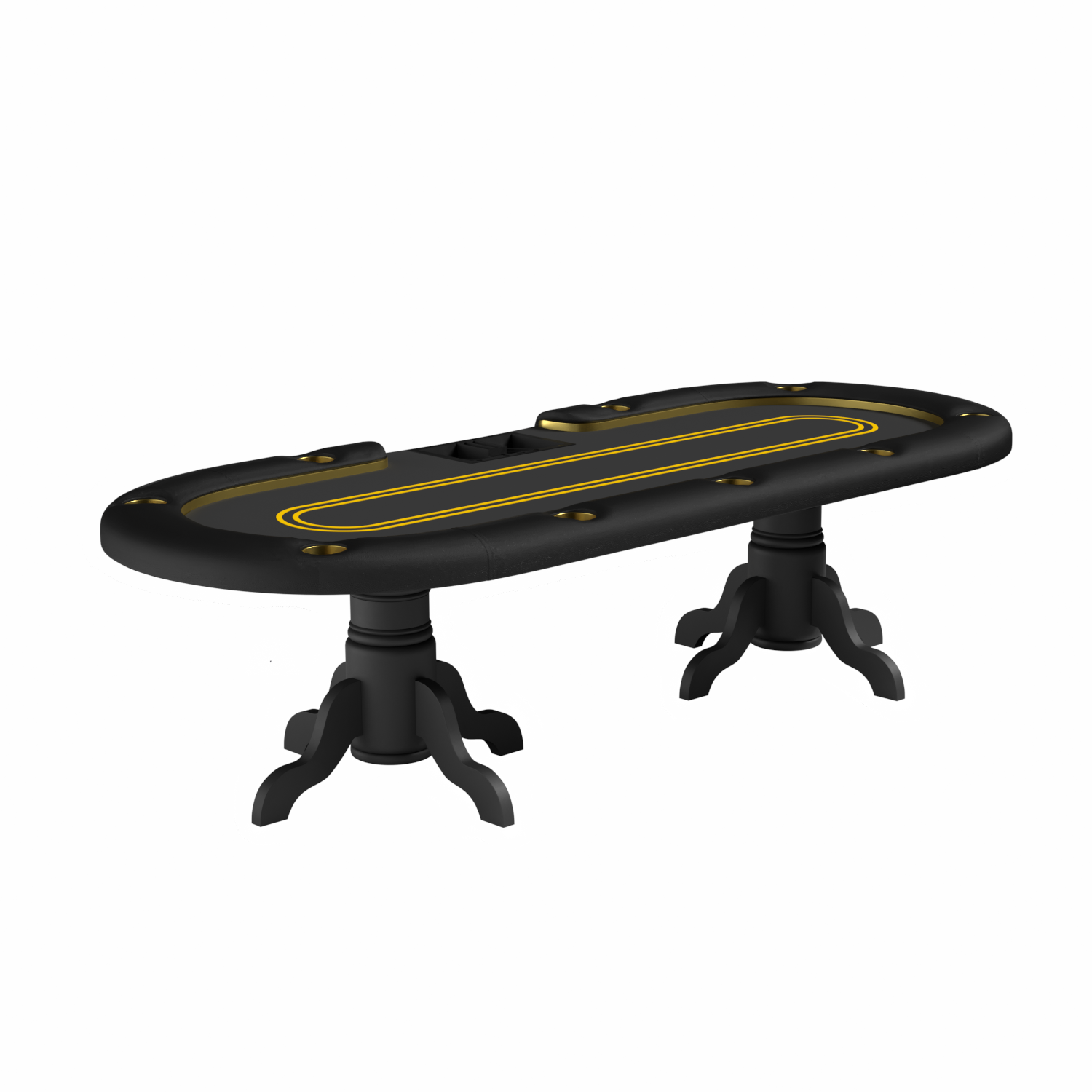 Casino style Retro Oval Poker Table