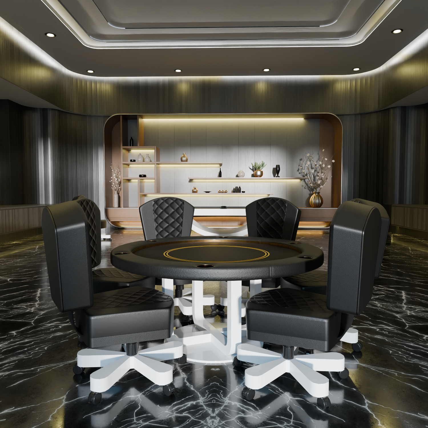 Siamun Round Poker Table