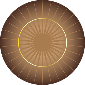 Round Poker Layout / Felt Sunburst