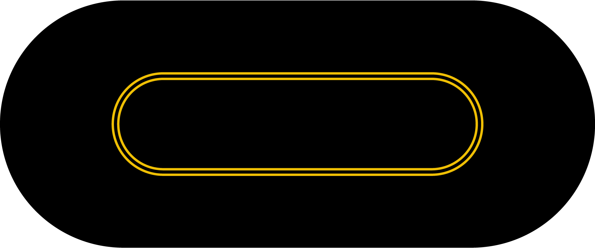 Oval Poker Double Betting Layout / Felt