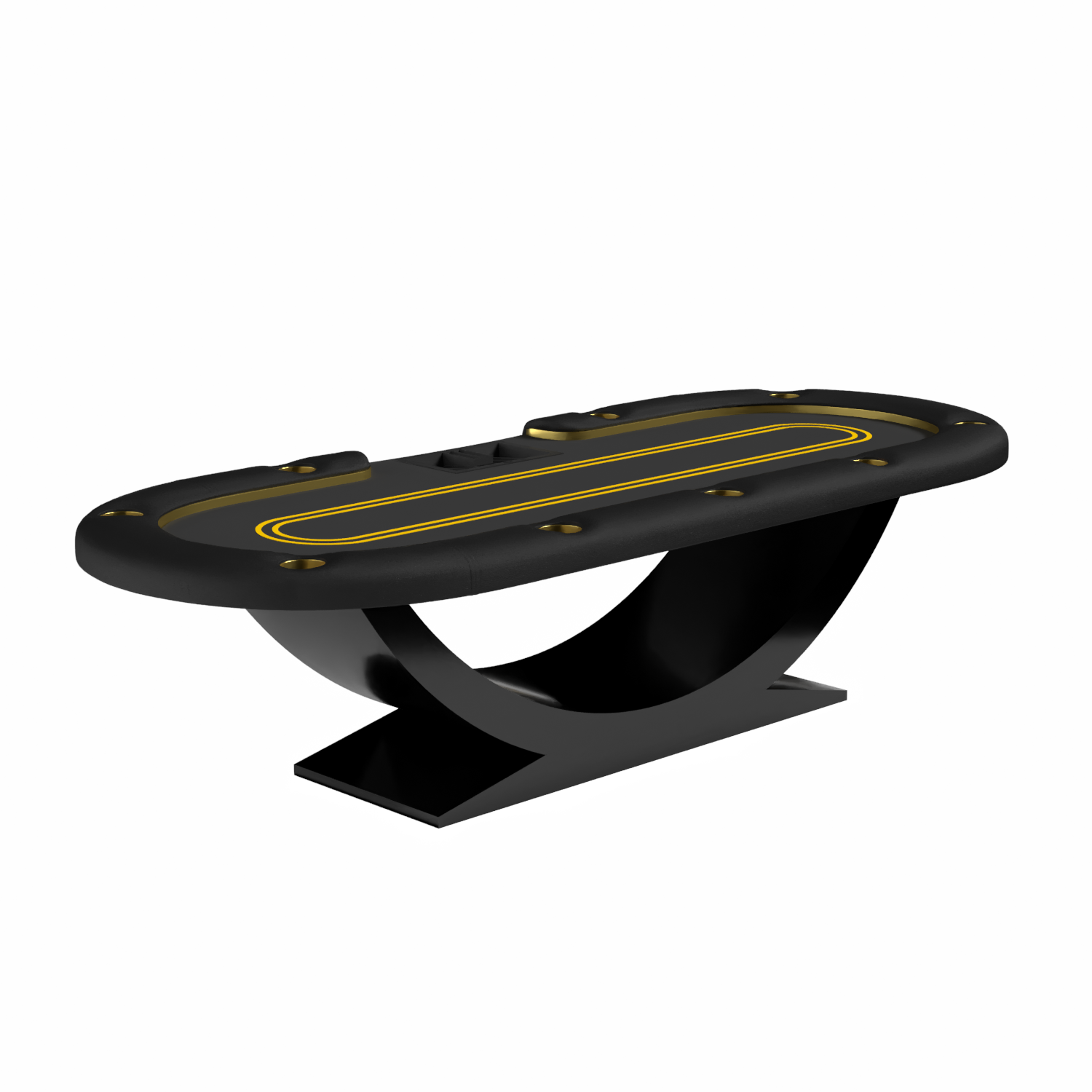 Casino style Siamun Texas Hold'em Oval Poker Table