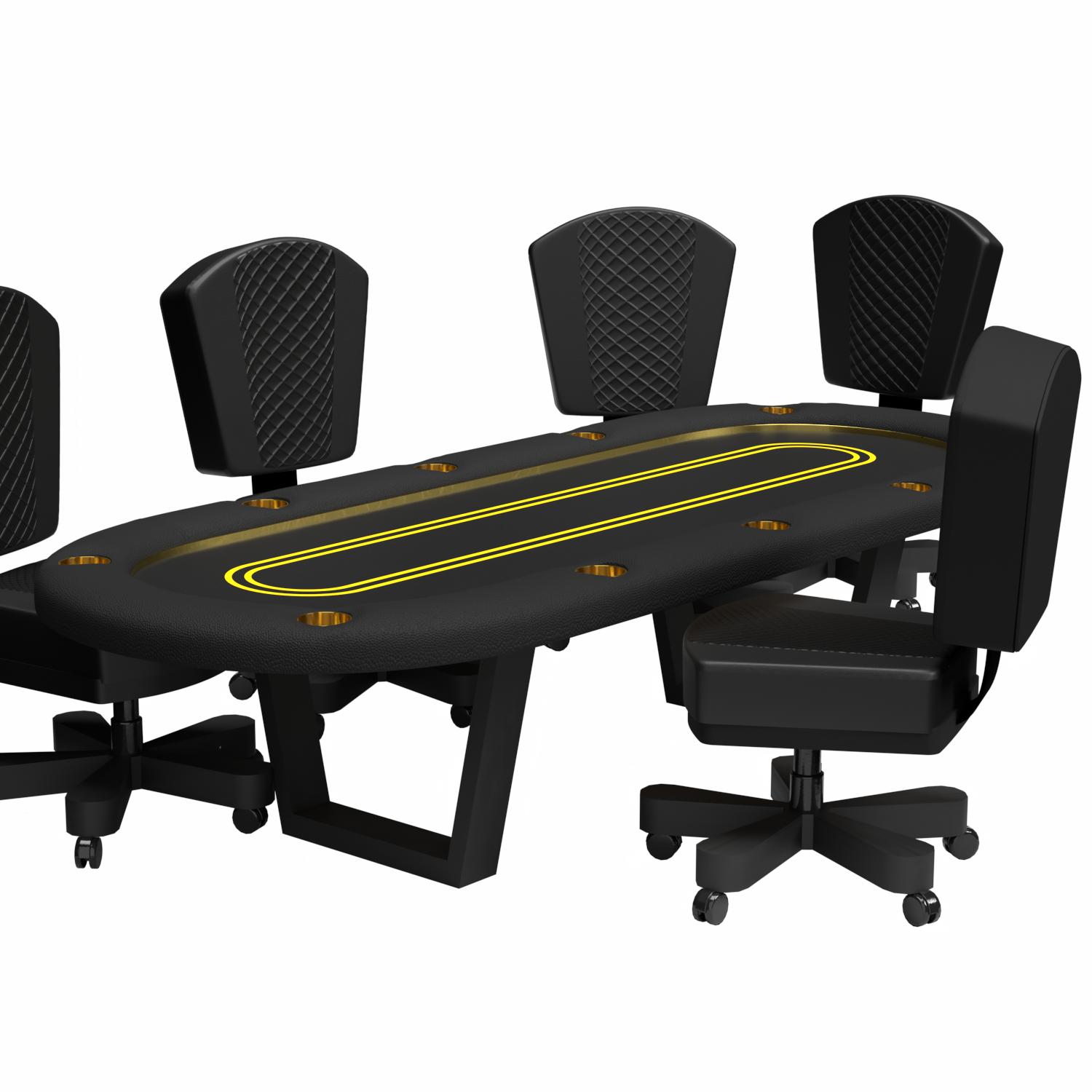 Manetho Texas Holdem Oval Poker Table