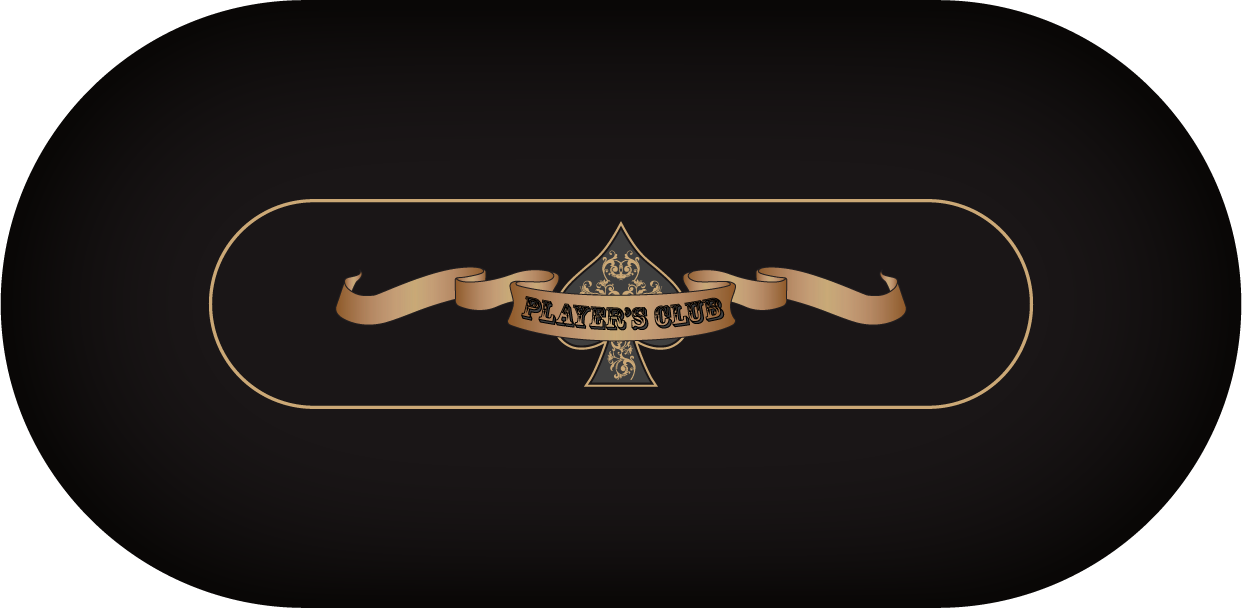 Oval Poker Felt Player's Club