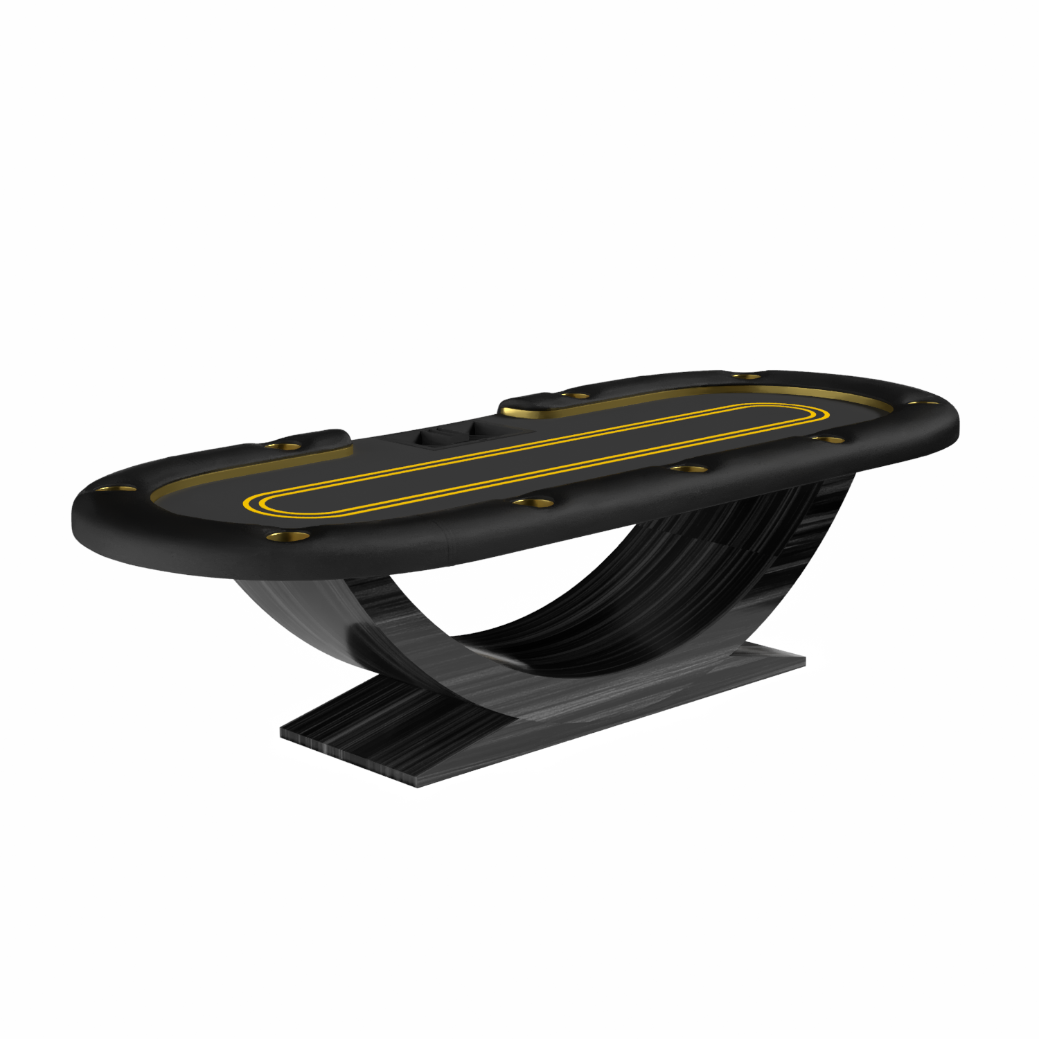 Casino style Siamun Texas Hold'em Oval Poker Table