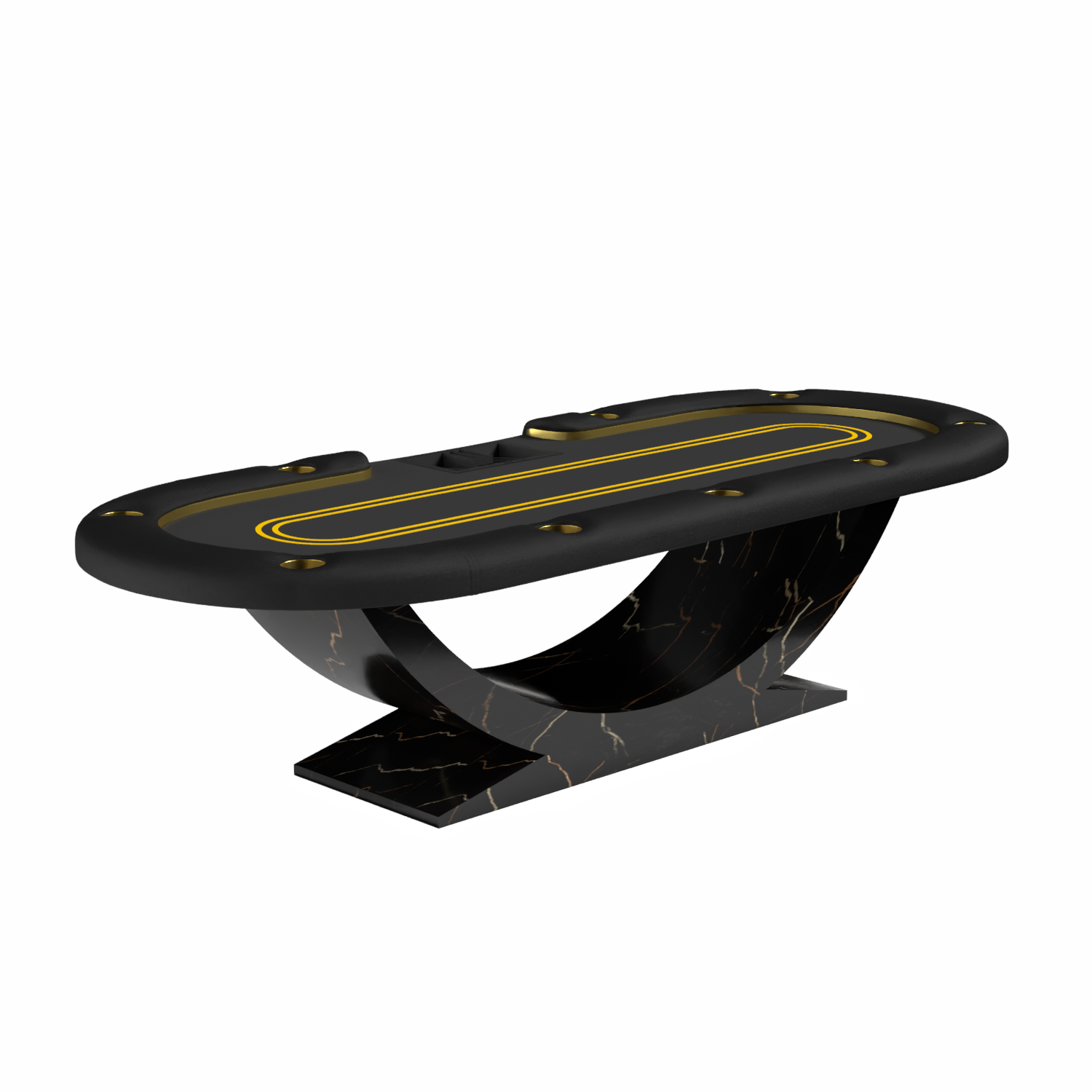 Casino style Siamun Texas Hold'em Oval Poker Table