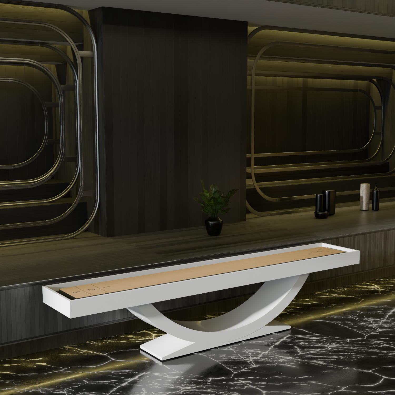 Siamun Shuffleboard Table 9ft