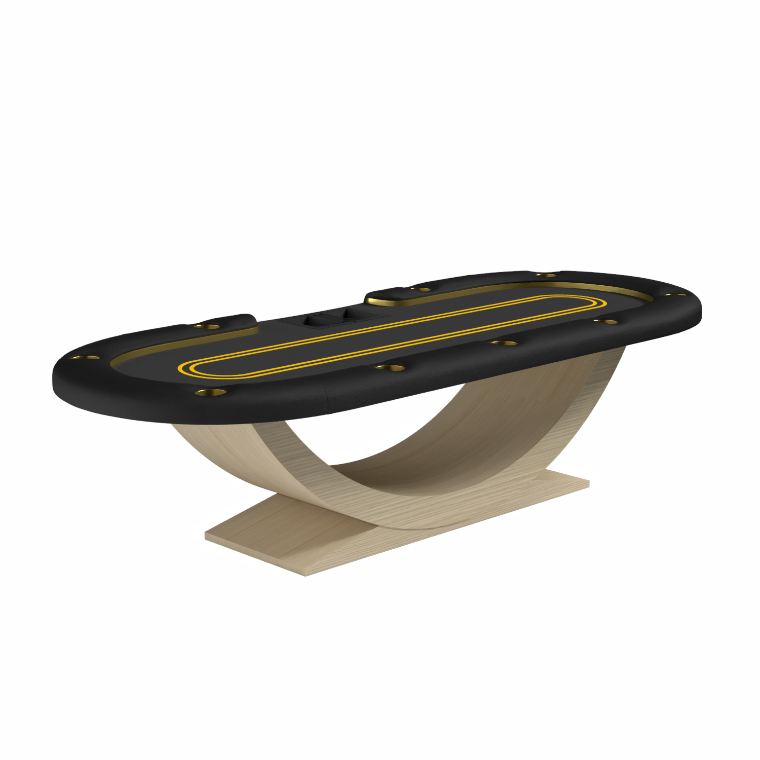 Casino style Siamun Texas Hold'em Oval Poker Table