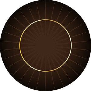 Round Poker Layout / Felt Sunburst