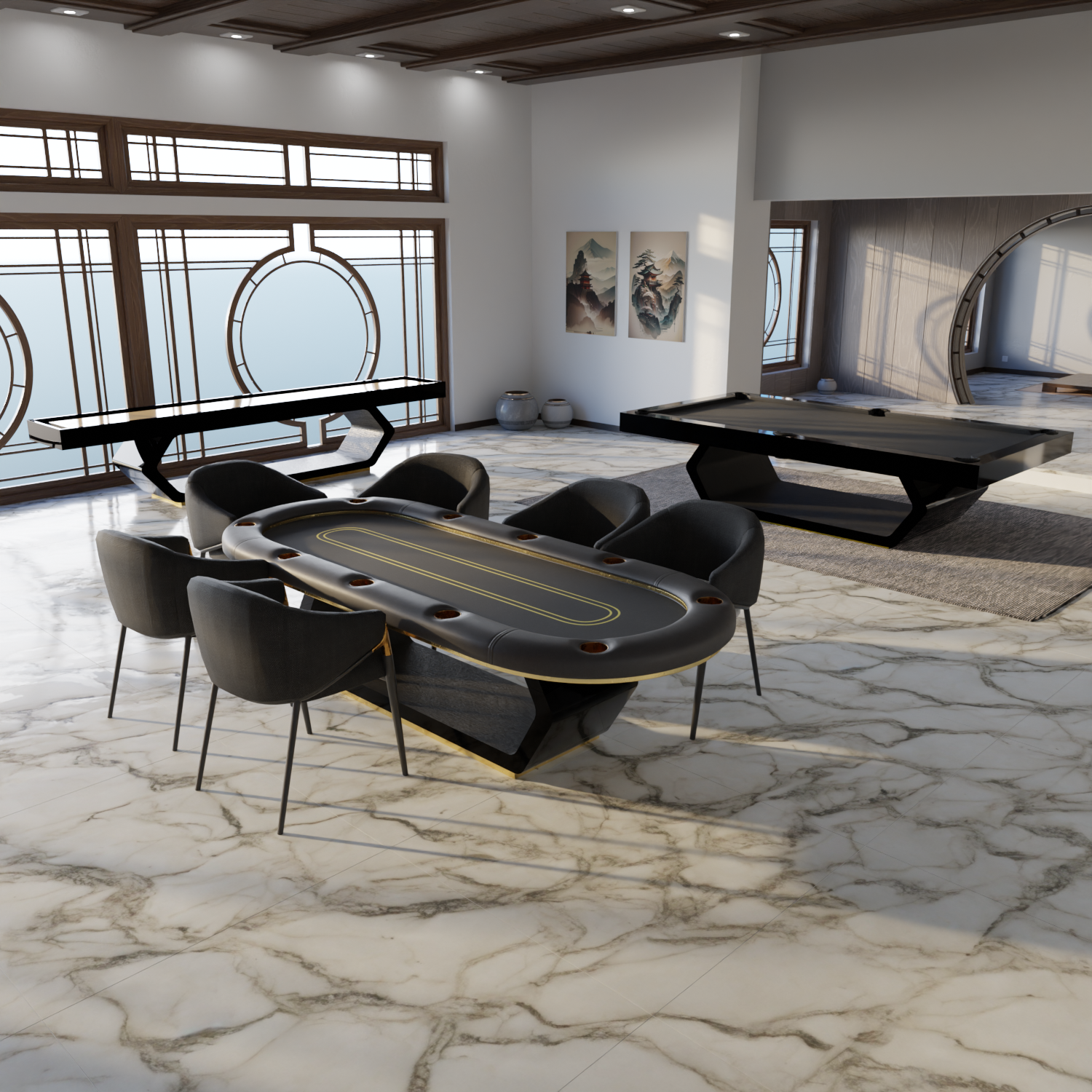 Galaxy Pool / Billiards Slate Table