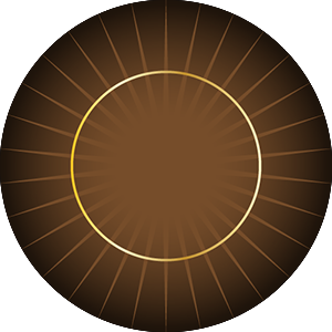Round Poker Layout / Felt Sunburst