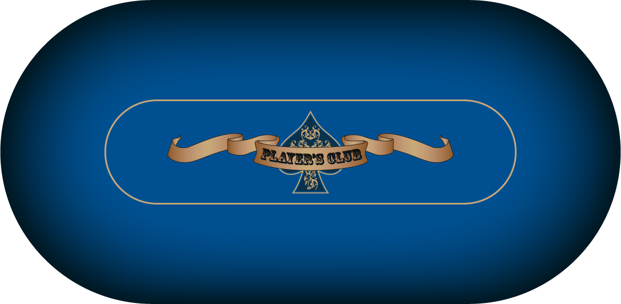 Oval Poker Felt Player's Club
