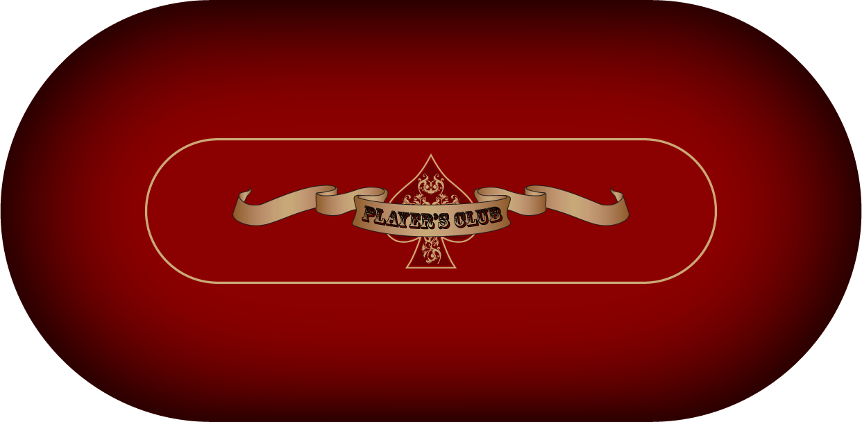 Oval Poker Felt Player's Club