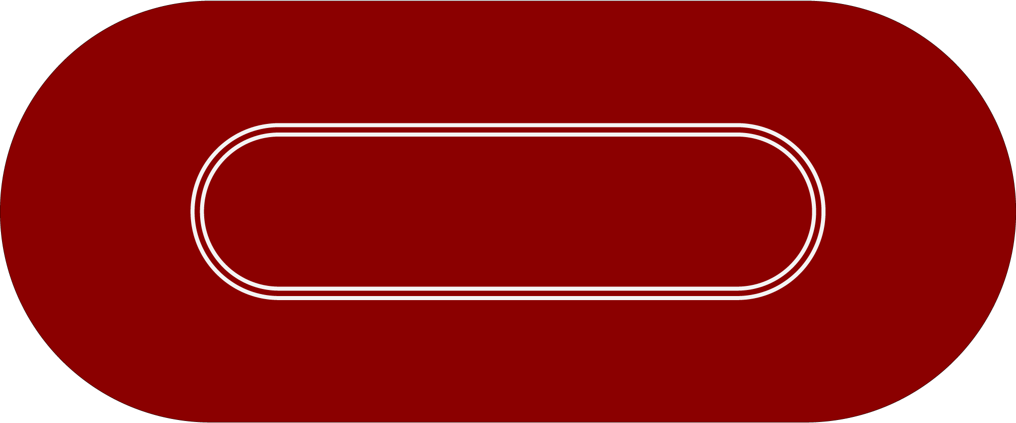 Oval Poker Double Betting Layout / Felt